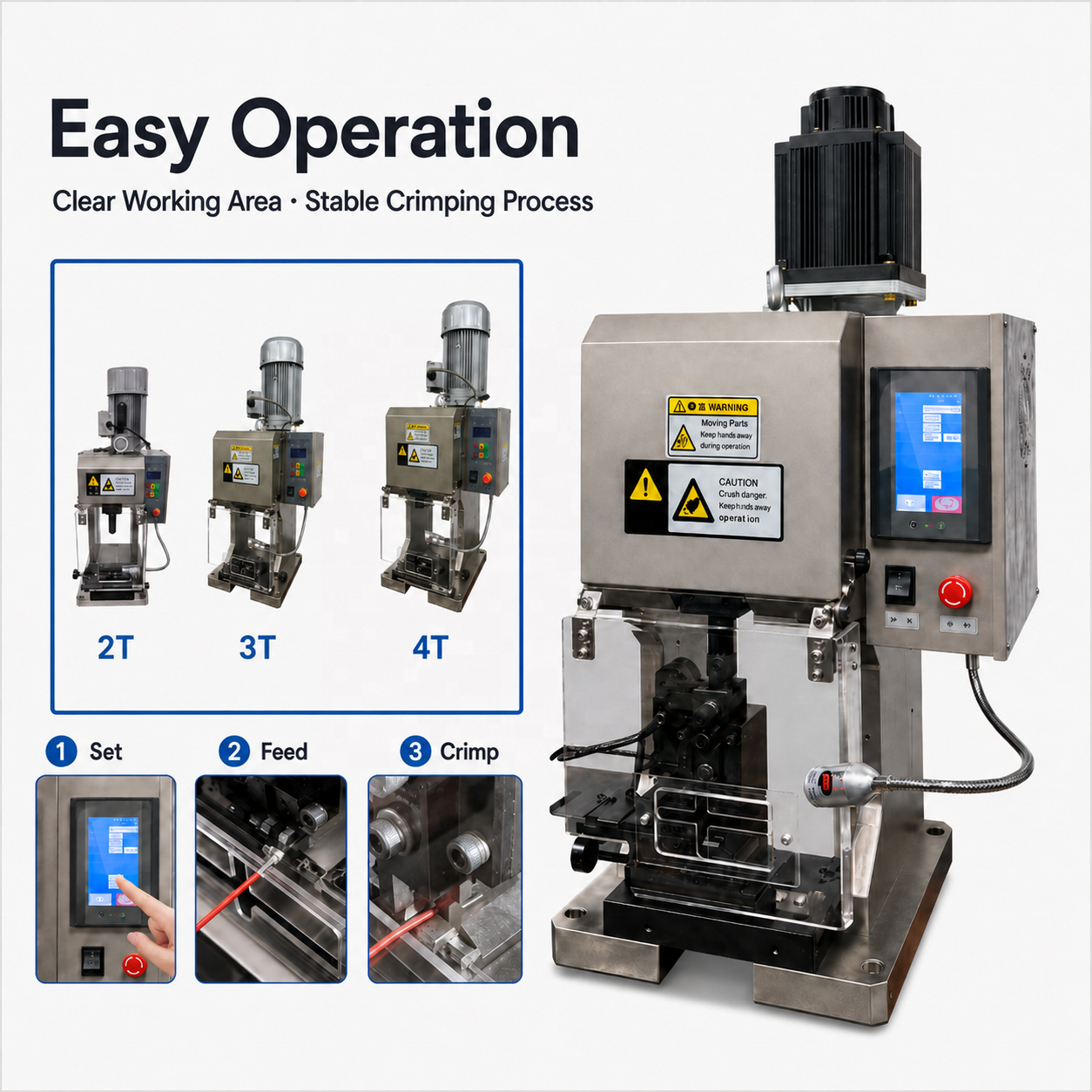 2T Precision Servo Terminal Crimping Machine