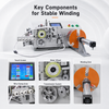 1-8mm Touch Screen Automatic Traverse Winding Machine