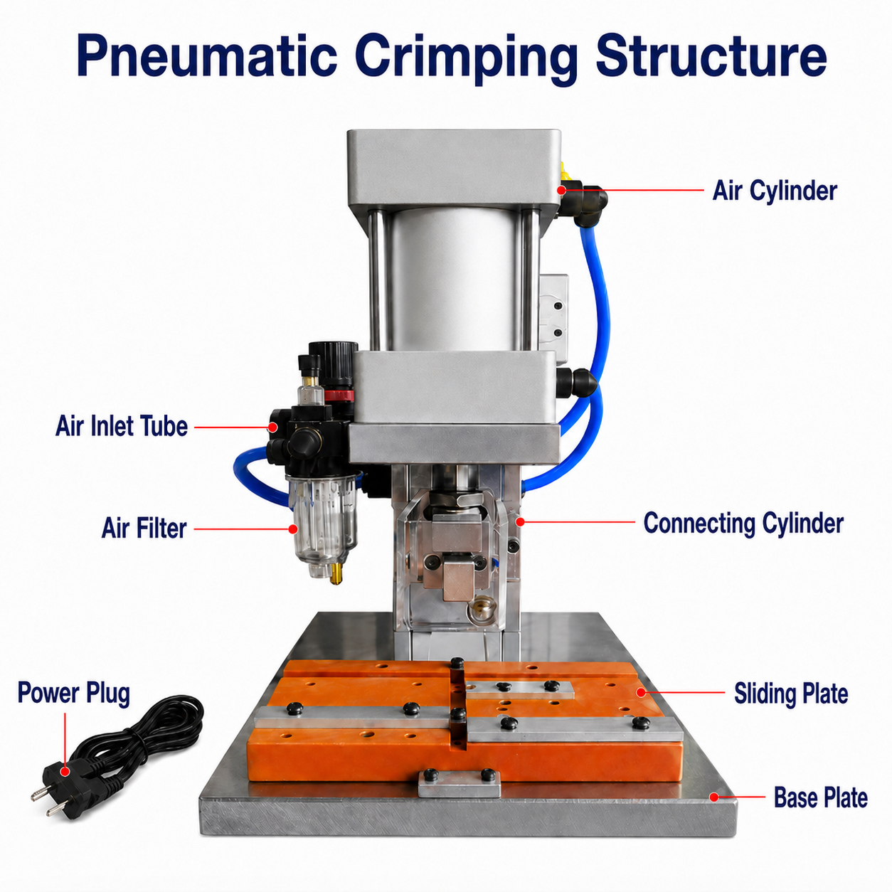 40P Pneumatic IDC Connector Press