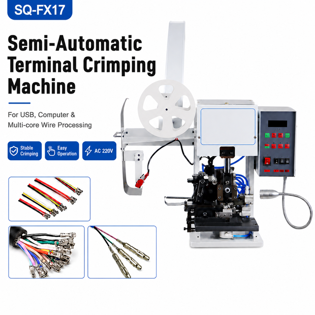 1.8T Ultra-silent Wire Stripping and Terminal Crimping Machine