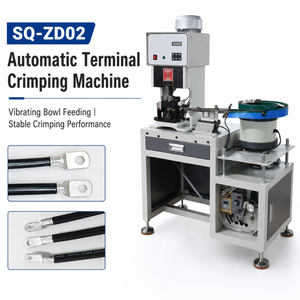 2T Tubular Terminal Vibratory Bowl Feeder Crimping Machine