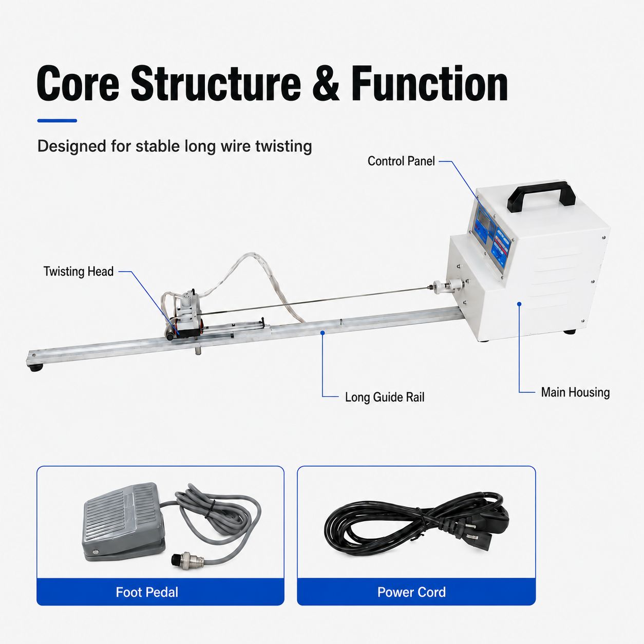 SQ-ZF04 Pneumatic Slide Wire Twisting Machine