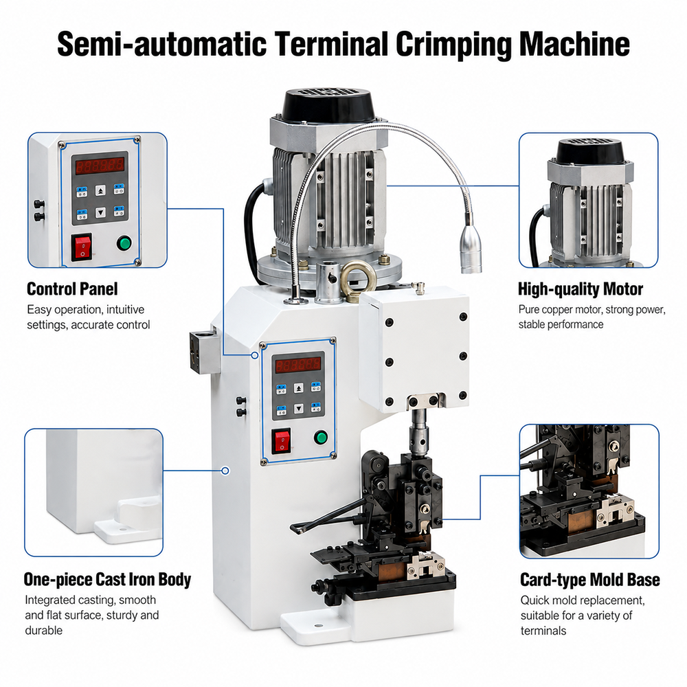 3T Cast Iron Terminal Crimping Machine