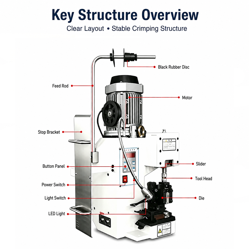 2T Small-head Cast Iron Terminal Crimping Machine