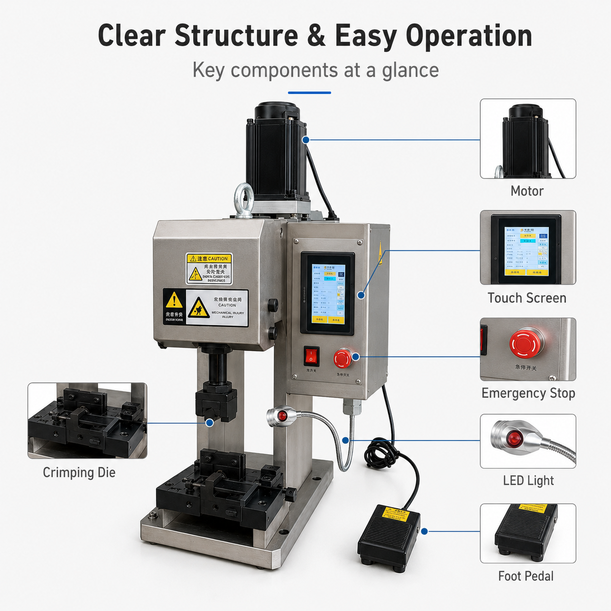 3T Precision Servo Terminal Crimping Machine