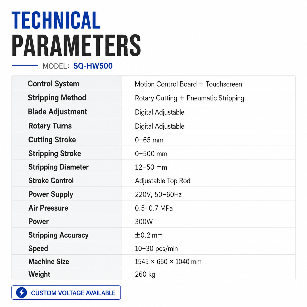 Rotary Blade Stripping Machine Model 500