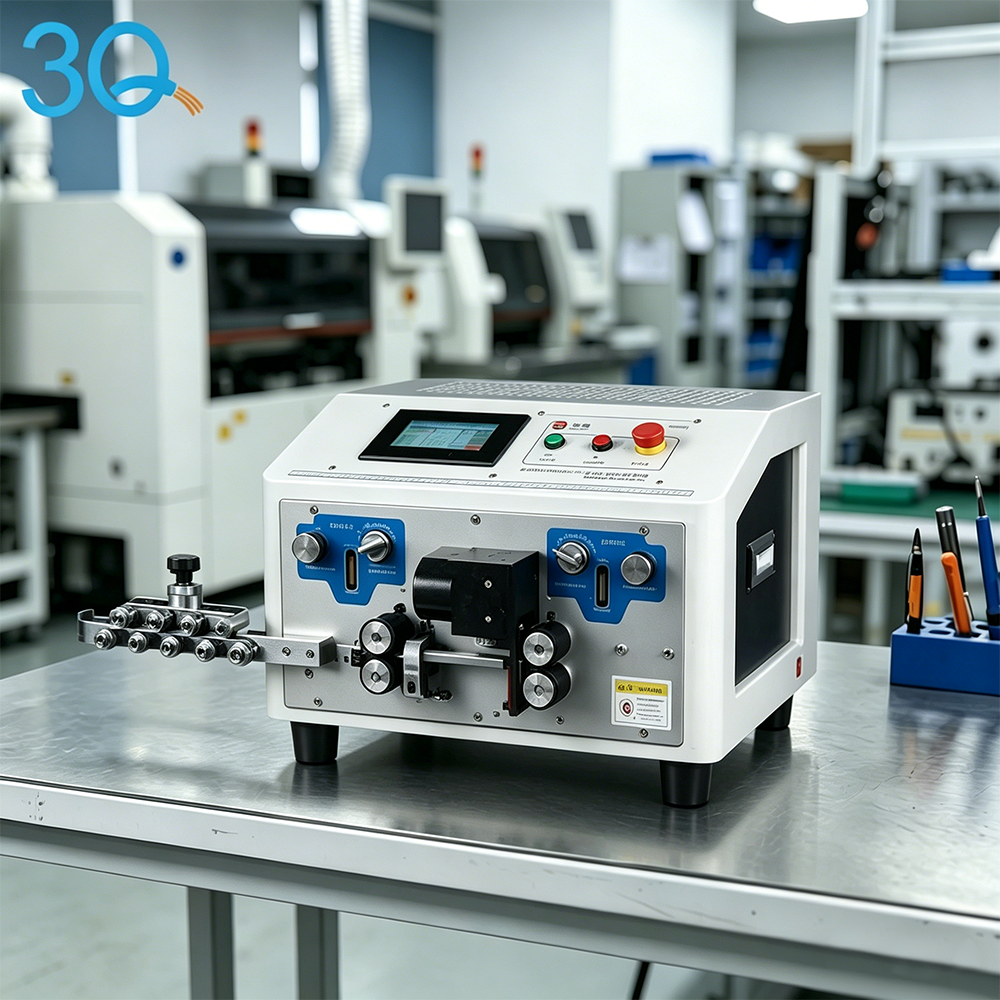 0.3-2.5mm² Flat Sheath Offset Stripping Machine