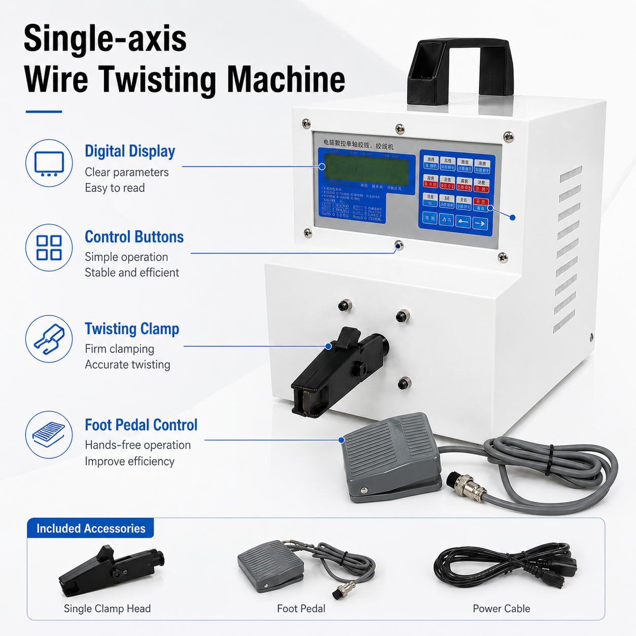 SQ-ZF01 Single‑Head Wire Twisting Machine