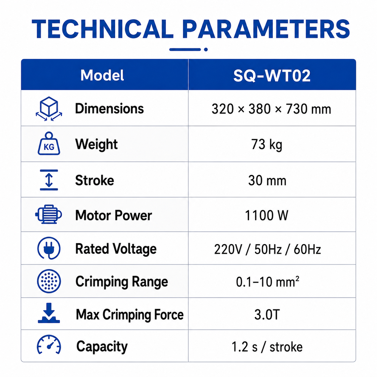 3T Angled Head Terminal Crimping Machine