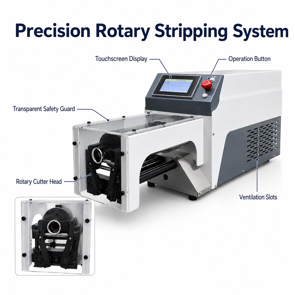 MD-2320 Coaxial Wire Stripping Machine