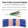 30mm² Sheathed Wire Inner and Outer Stripping Machine with Middle Stripping