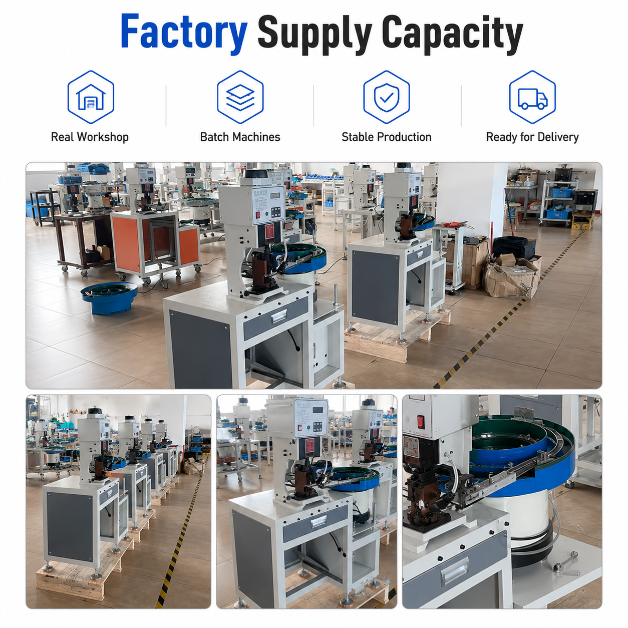 1.5T Vibratory Bowl Feeder Terminal Crimping Machine