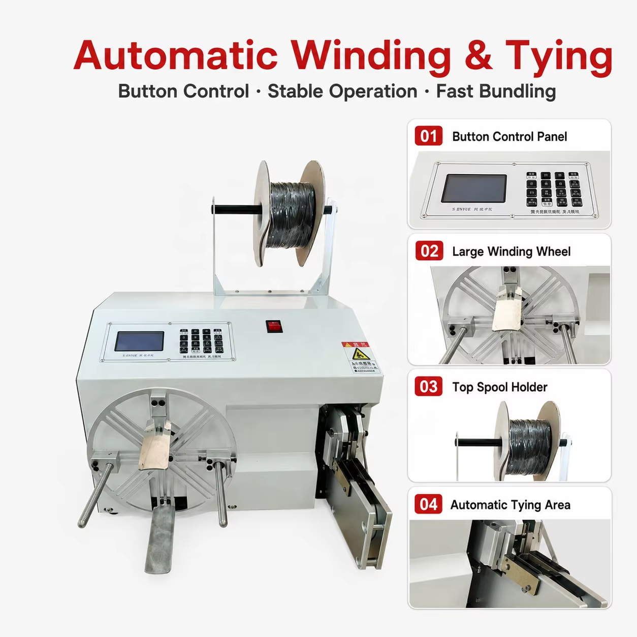 5-50 Push-button Winding And Tying All-in-one Machine