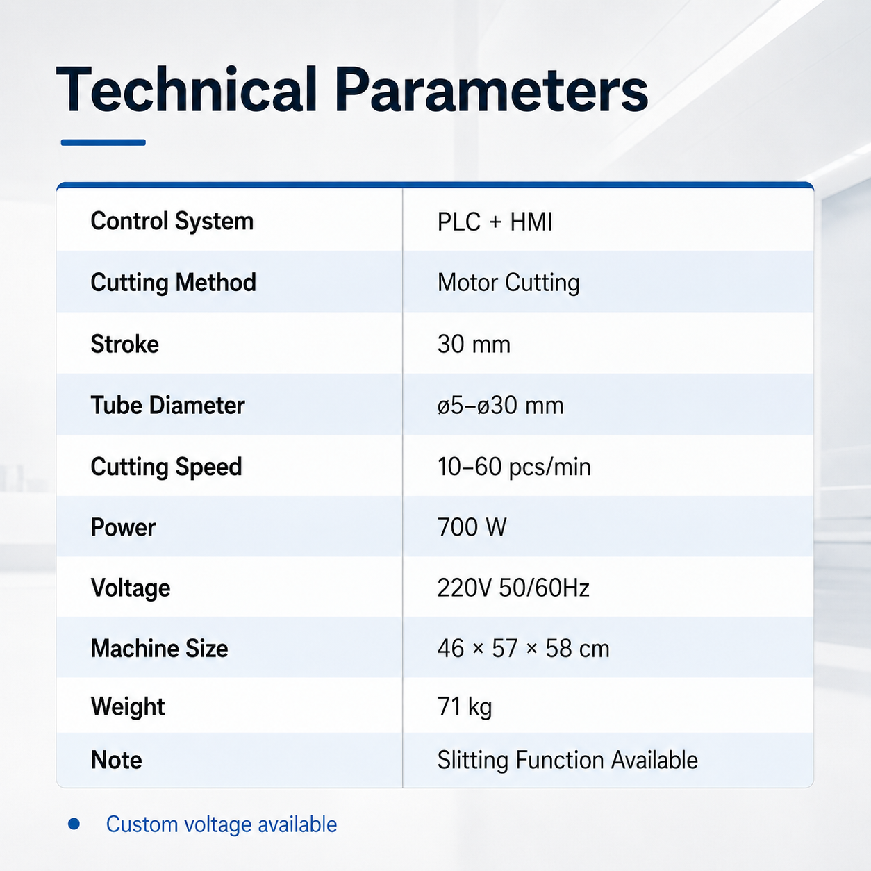 SQ-HW30P Precision Slitting Tube Cutting Machine