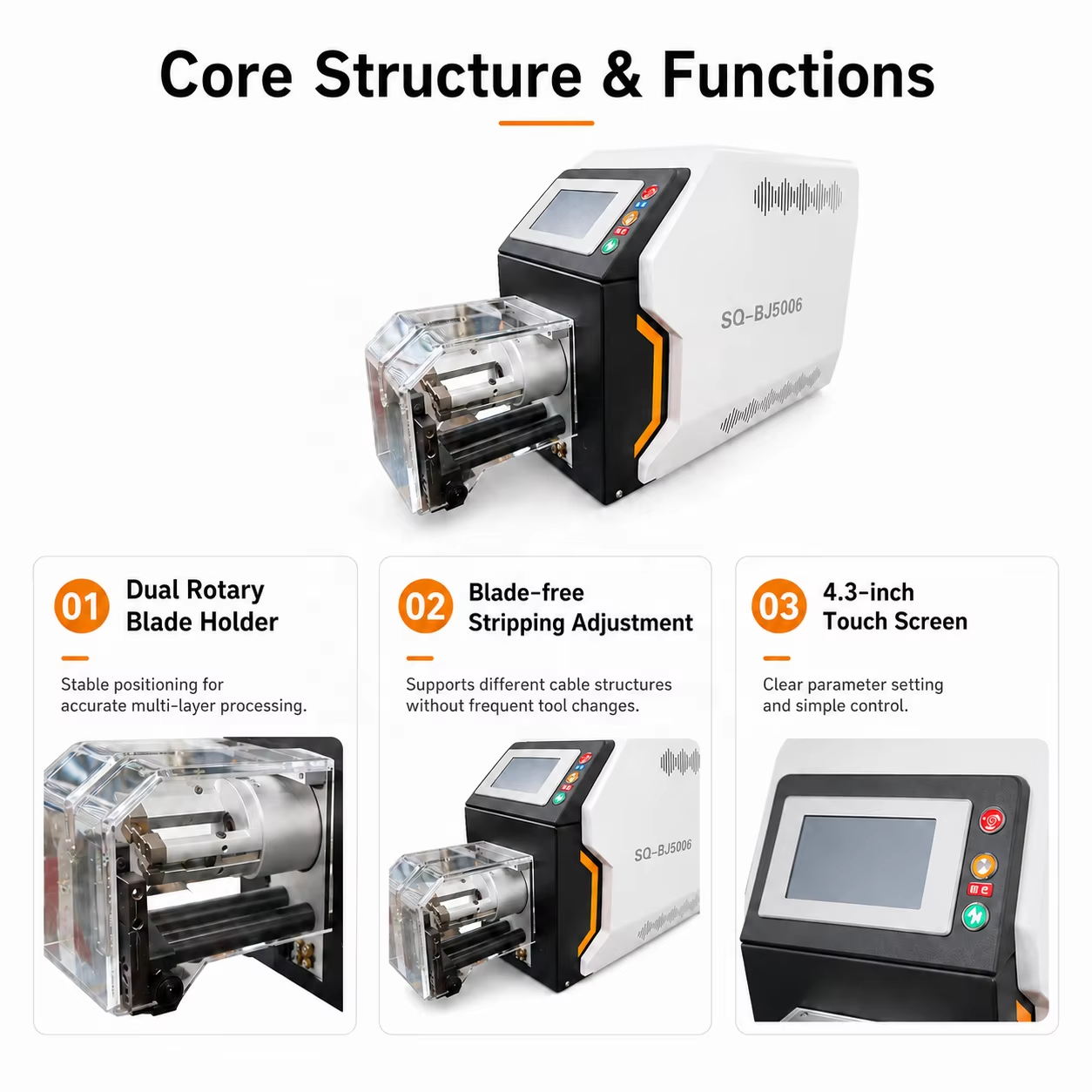 SQ-BJ5006 Coaxial Wire Stripping Machine