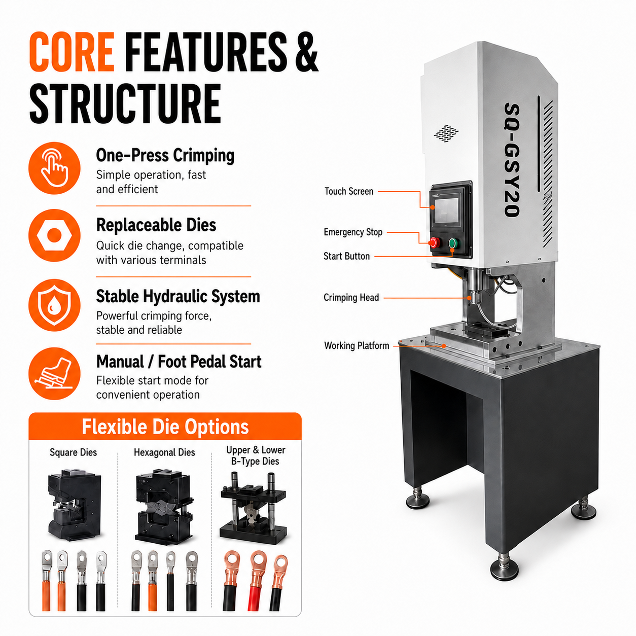 20T Cabinet-style Hydraulic Press