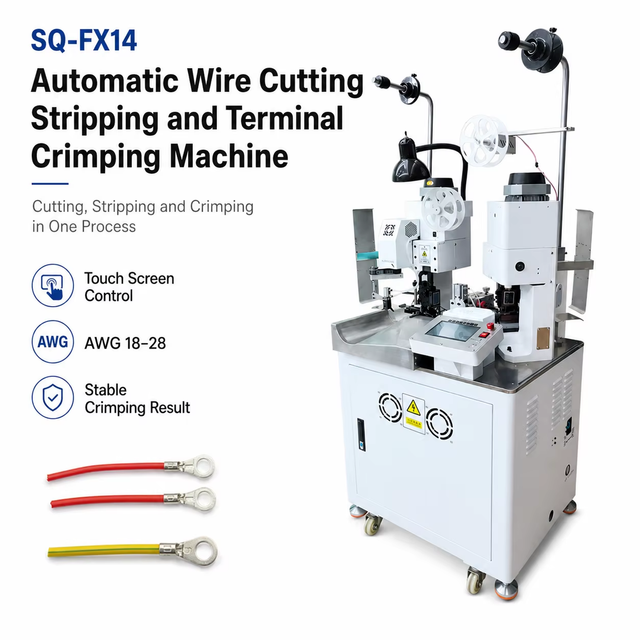 Fully Automatic Double-head Wire Stripping and Crimping Machine