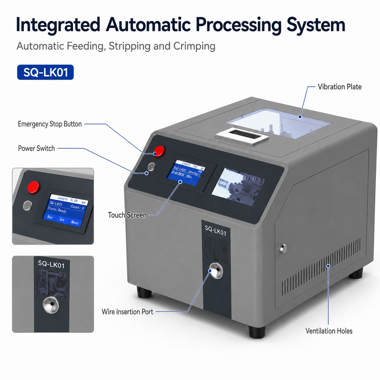 Fully Automatic Tubular Terminal Crimping Machine