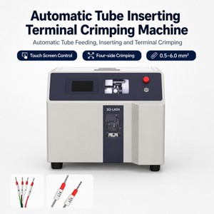 Automatic Terminal Crimping Machine with Tube Feeding
