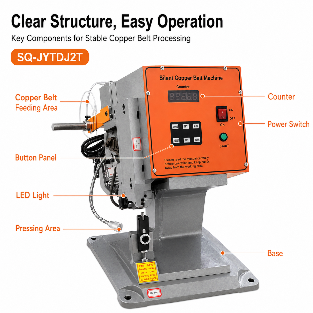 2T Silent Copper Tape Crimping Machine