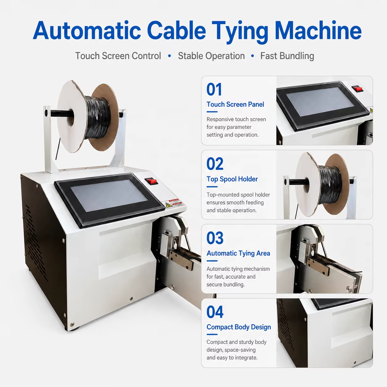 5-50 Touch Screen Single Tying Machine
