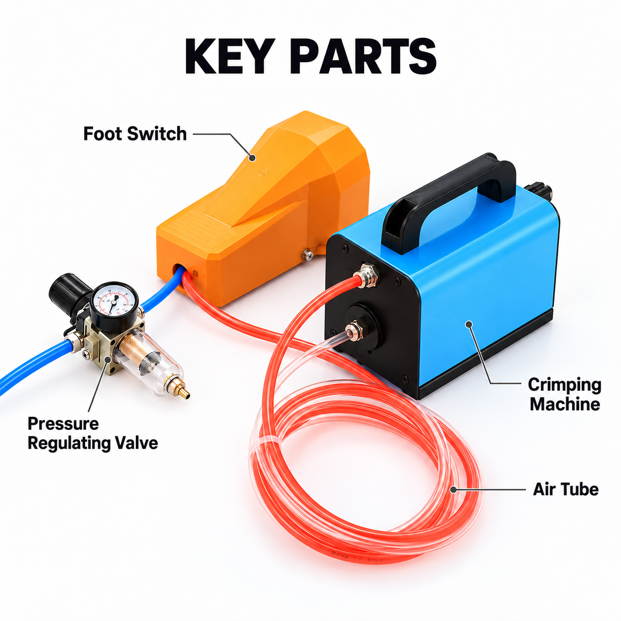 2.3T Pneumatic Terminal Crimping Machine