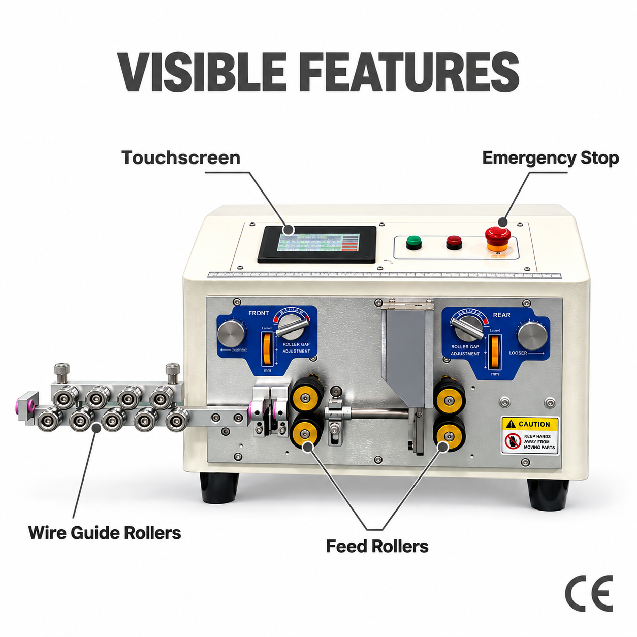 Roller-Type 16mm² Computerized Wire Stripping Machine