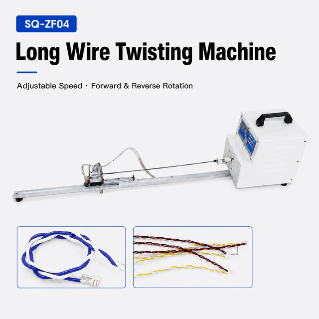SQ-ZF04 Pneumatic Slide Wire Twisting Machine