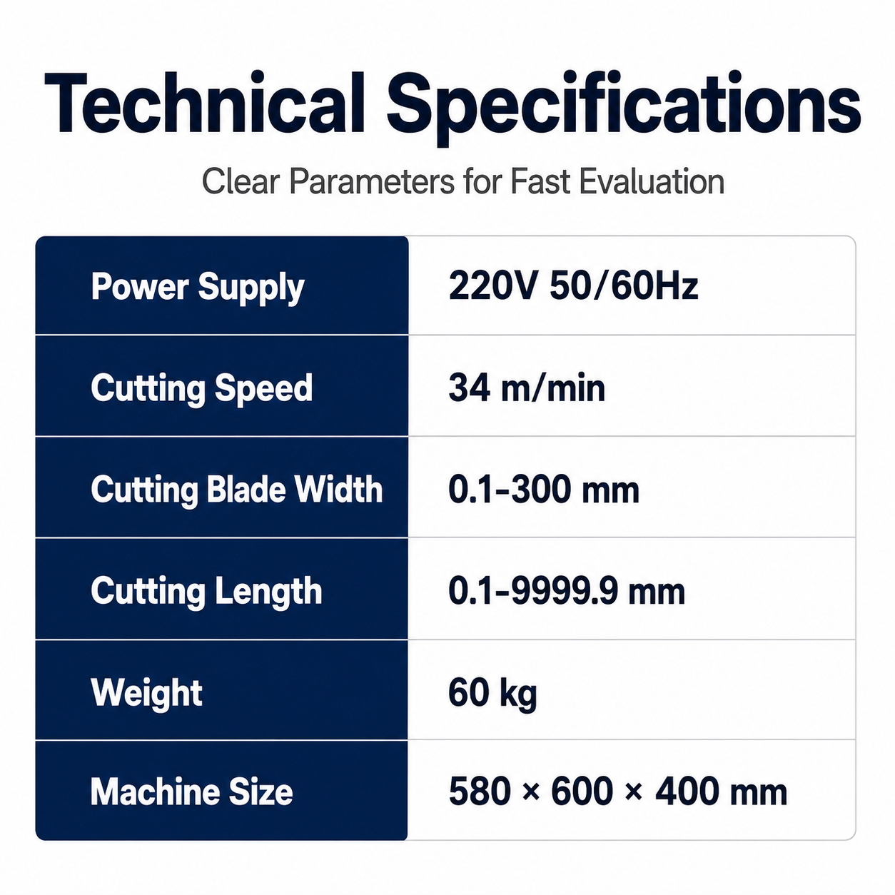 0.1-300mm Fully Automatic Cutting Machine