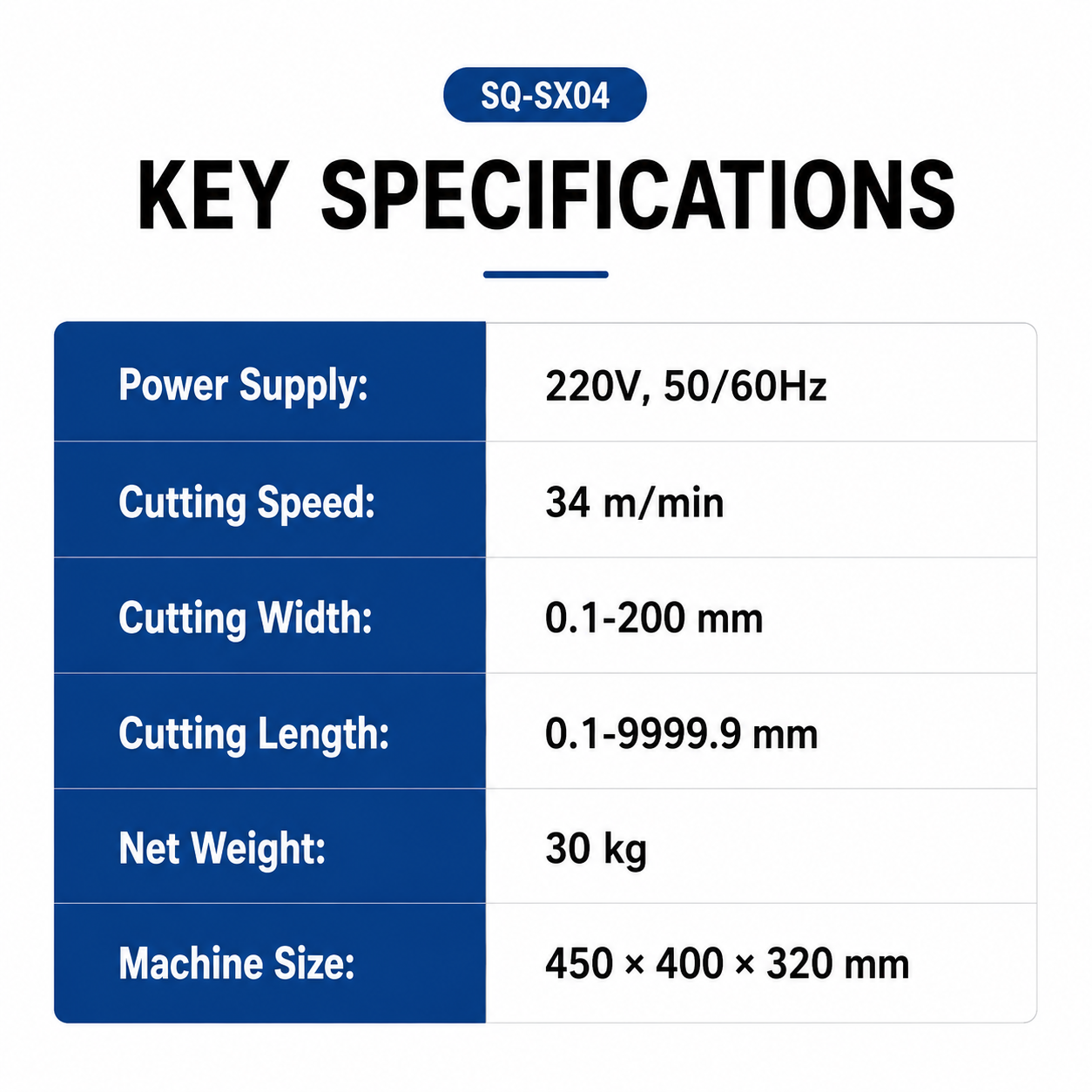 0.1-200mm Fully Automatic Cutting Machine