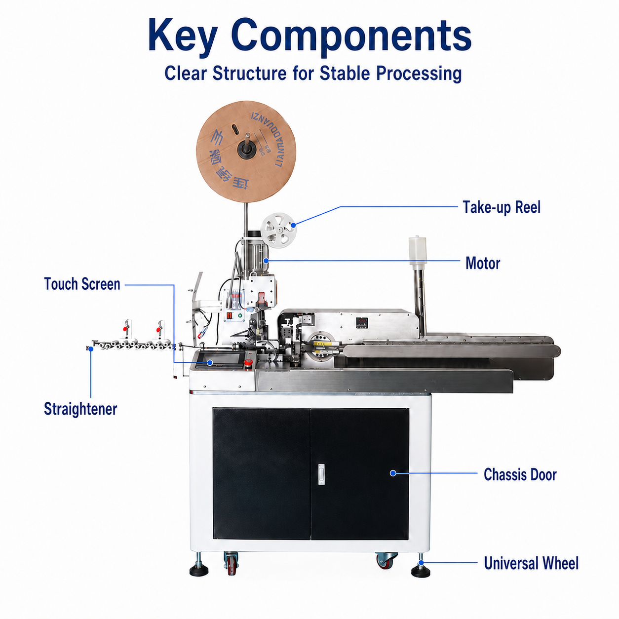 Five-wire Terminal Crimping and Tinning Machine