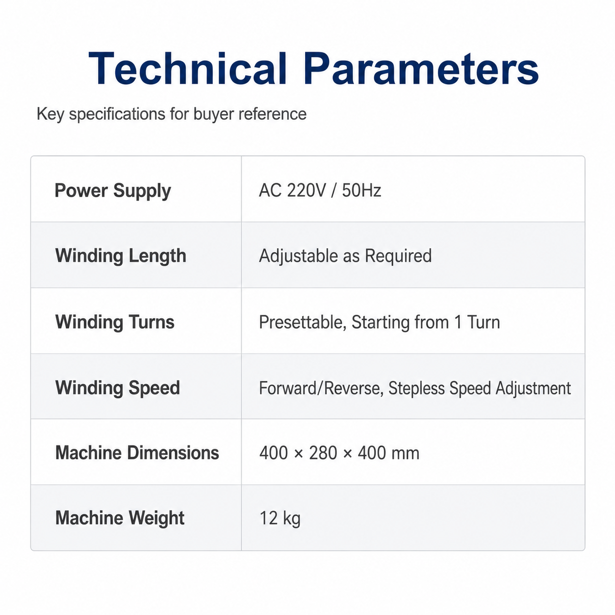 120W Winding Machine