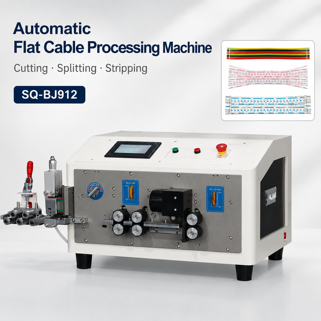 0.2-0.5mm² 12-core Flat Cable Splitting and Stripping Machine