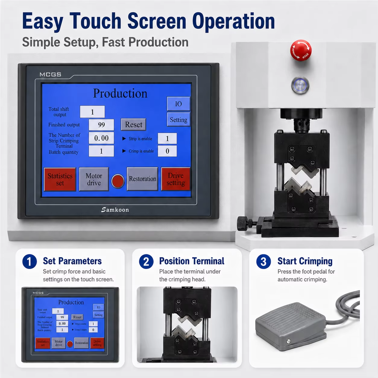 4T Servo Terminal Crimping Machine 