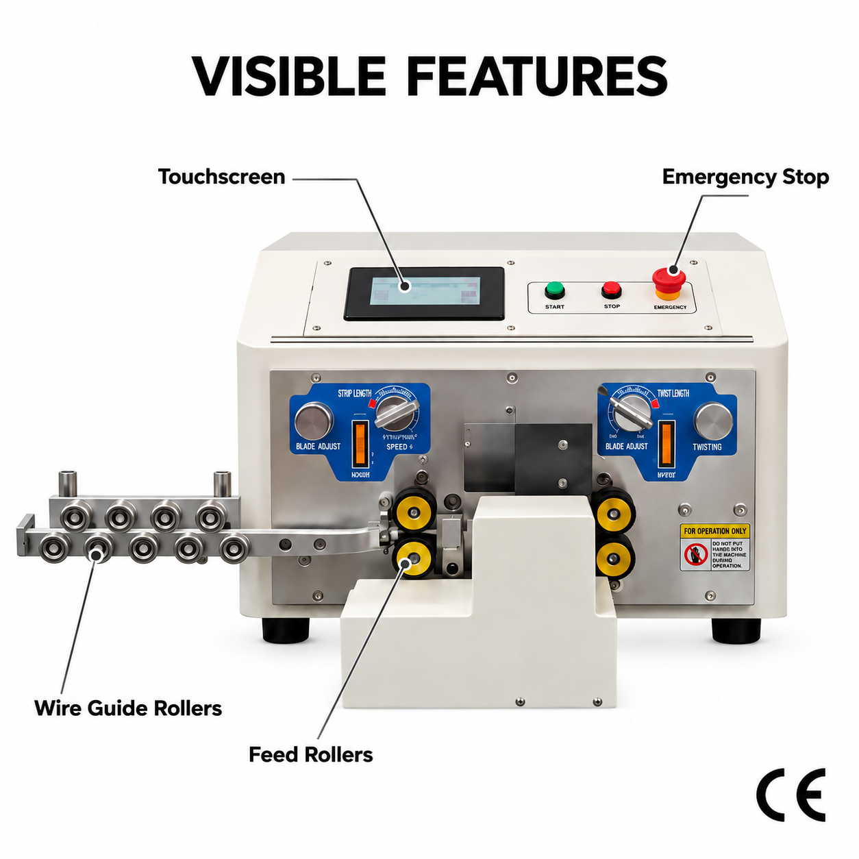 Fully Automatic Dual-Wire Stripping and Twisting Machine