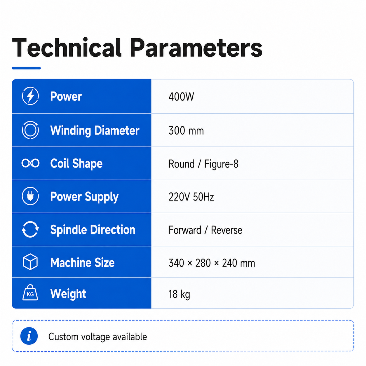 SQ-ZF08 400W Wire Winding Machine