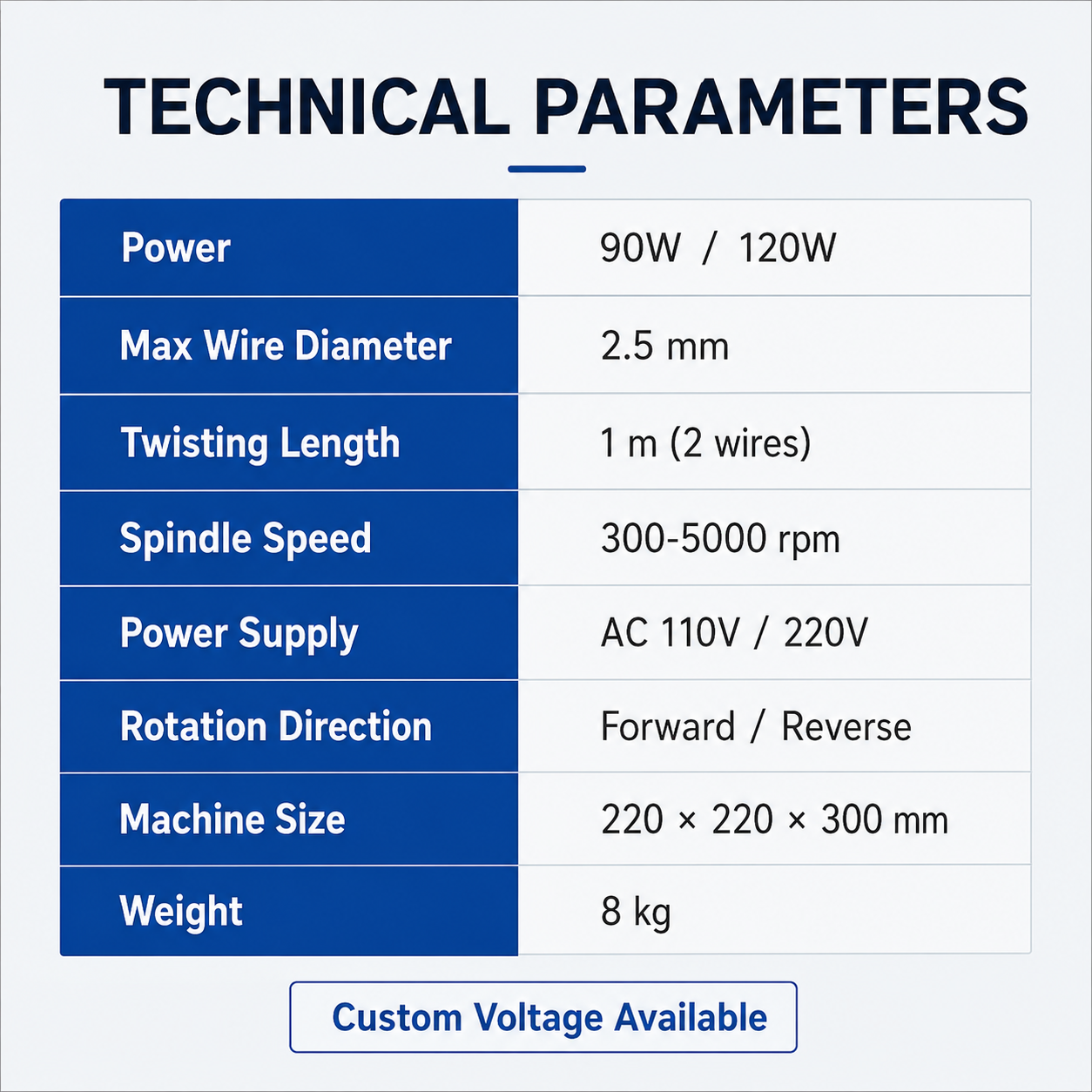 SQ-ZF01 Single‑Head Wire Twisting Machine