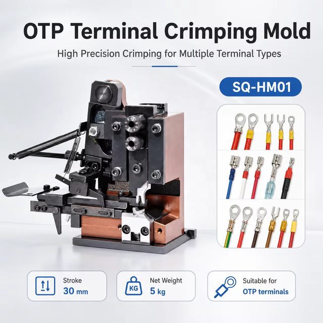 Universal OTP Terminal Crimping Applicator Mold