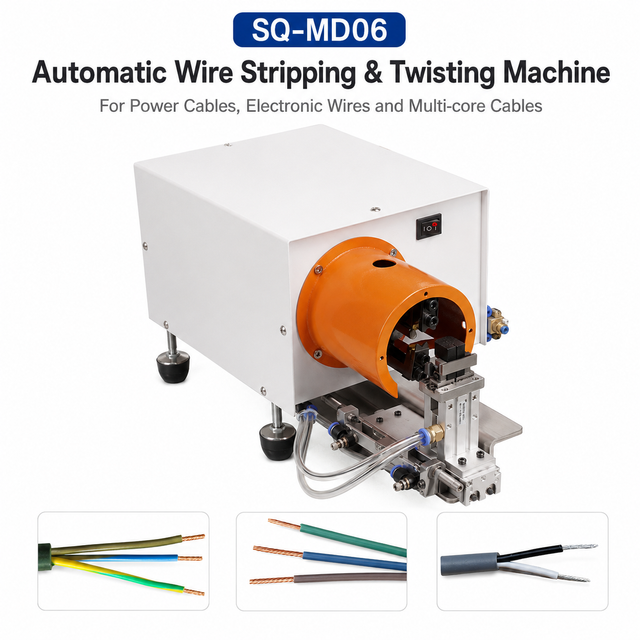Automatic Wire Pulling Stripping and Twisting Machine