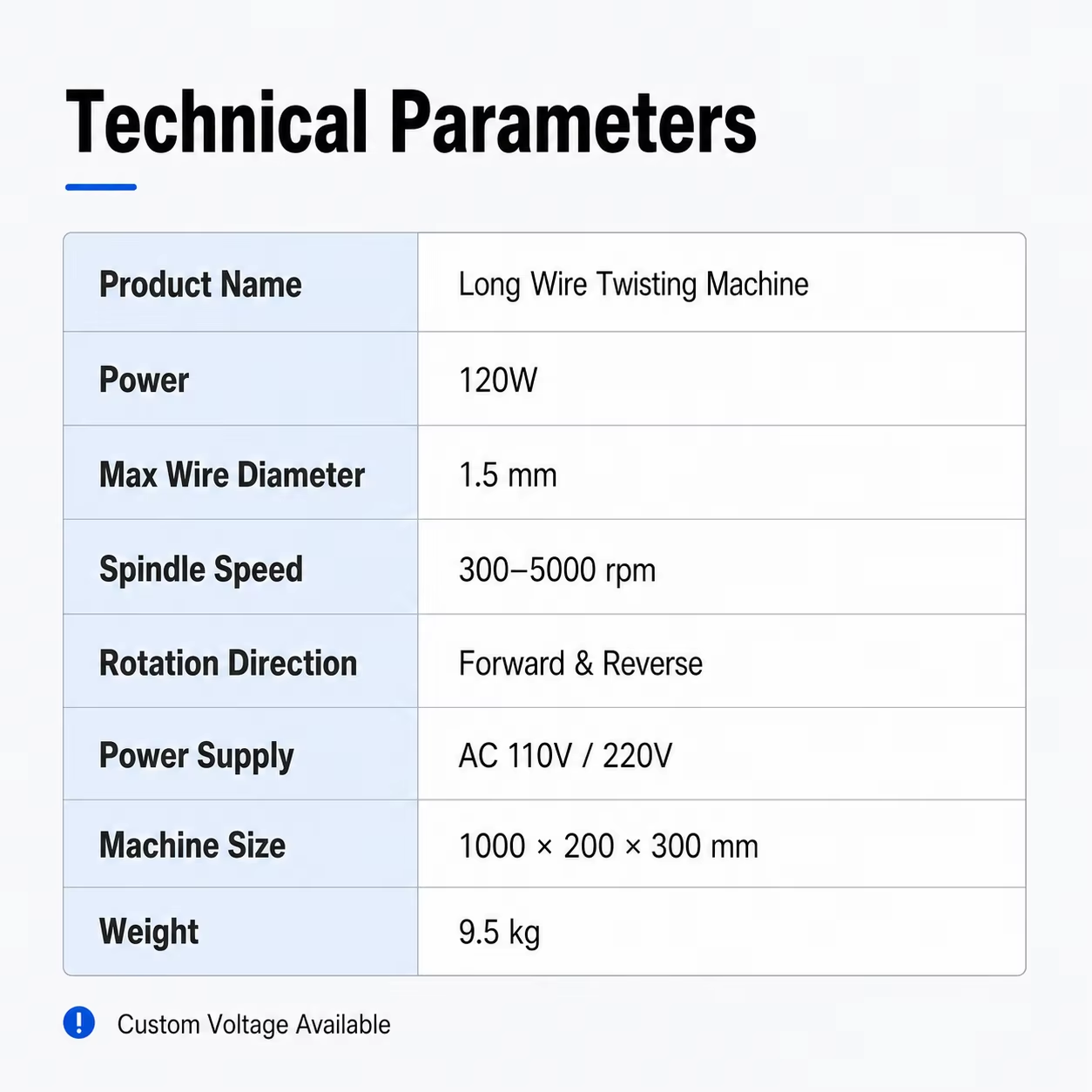 1.5mm Long-length Wire Twisting Machine