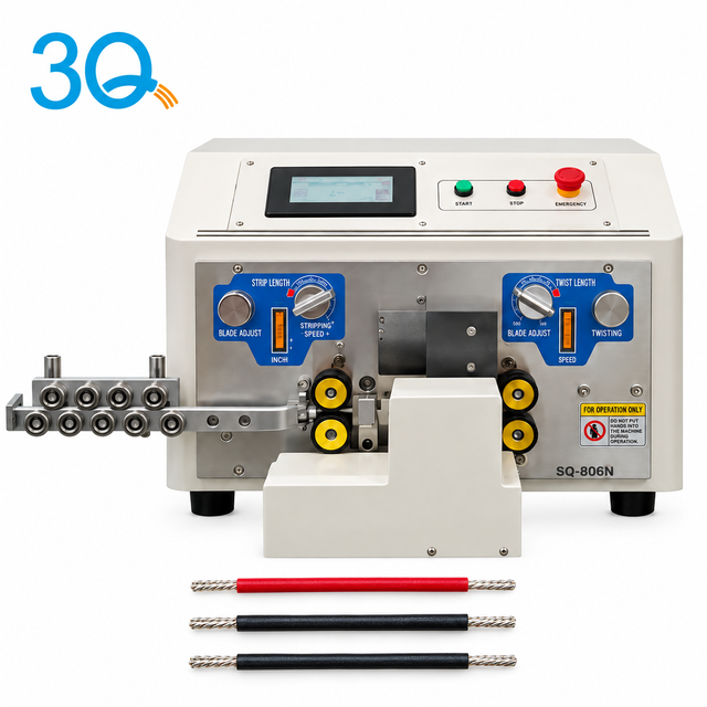 Fully Automatic Dual-Wire Stripping and Twisting Machine