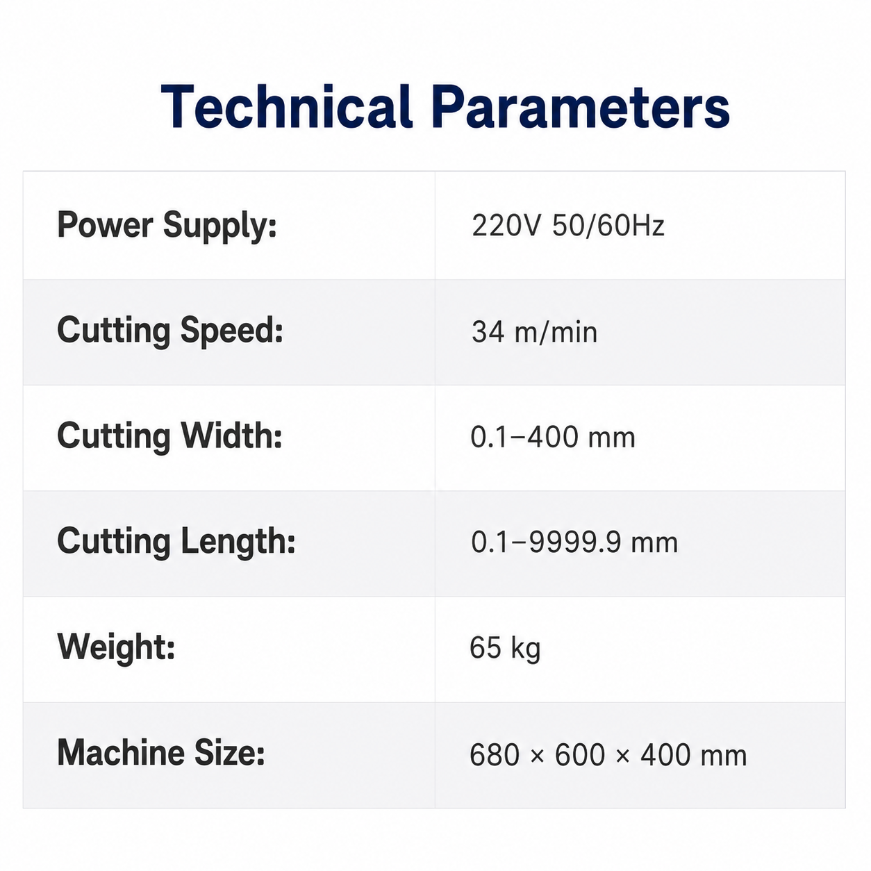 0.1-400mm Fully Automatic Cutting Machine
