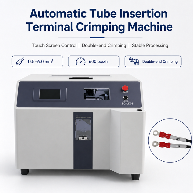 Tube-threading Terminal Crimping Machine
