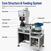 2T Tubular Terminal Vibratory Bowl Feeder Crimping Machine