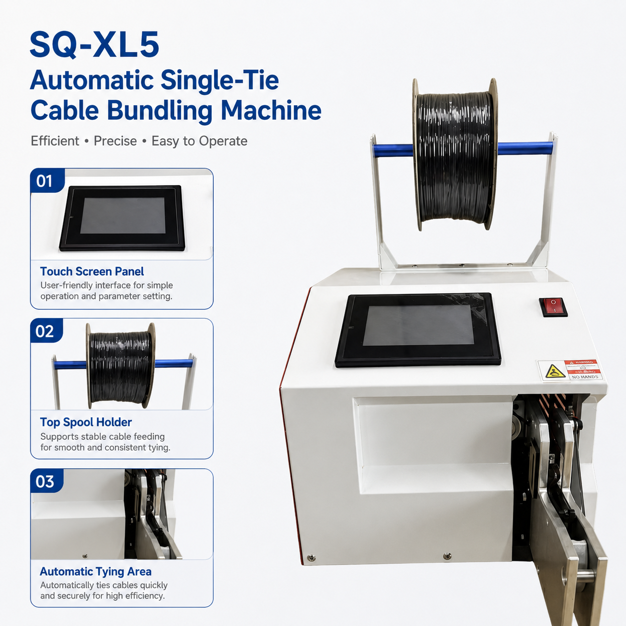 5-30 Touch Screen Single Tying Machine