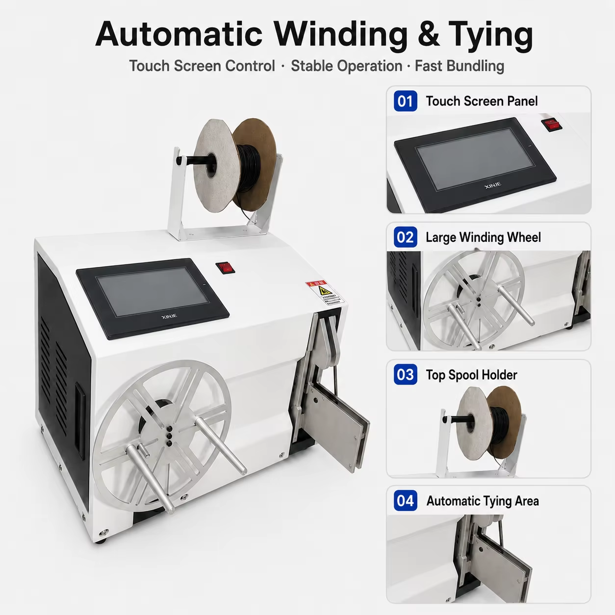 30-60 Touch Screen Winding And Tying All-in-one Machine